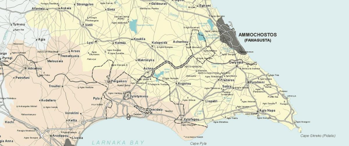 Carte d'ayia napa, Chypre