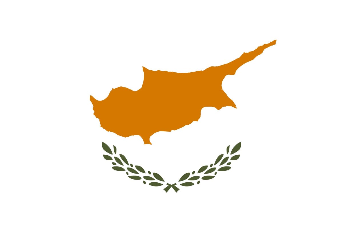 Carte de Chypre drapeau