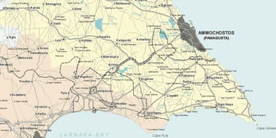 Carte d'ayia napa, Chypre