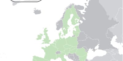Carte de l'europe montrant Chypre