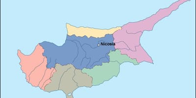 Carte de Chypre vecteur