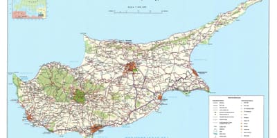 Carte de Chypre visites