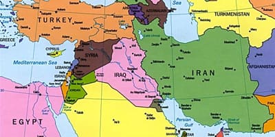 Carte de Chypre moyen-orient