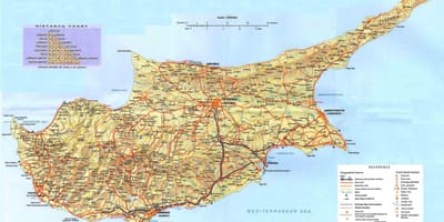 Chypre attractions de la carte