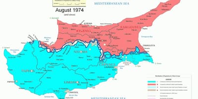 Carte de Chypre division