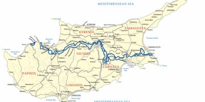Carte de Chypre en mode hors connexion