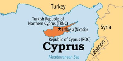 République de Chypre carte