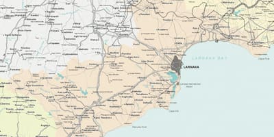 Carte de larnaca, à Chypre