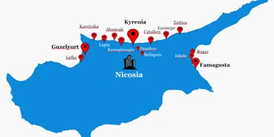 Le nord de Chypre feuille de route