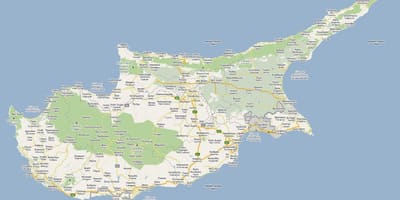Carte de rue de peyia Chypre